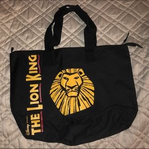 The LION KING Musical Theater TOTE-BAG Handbag Disney Presents…  authentic & NEW